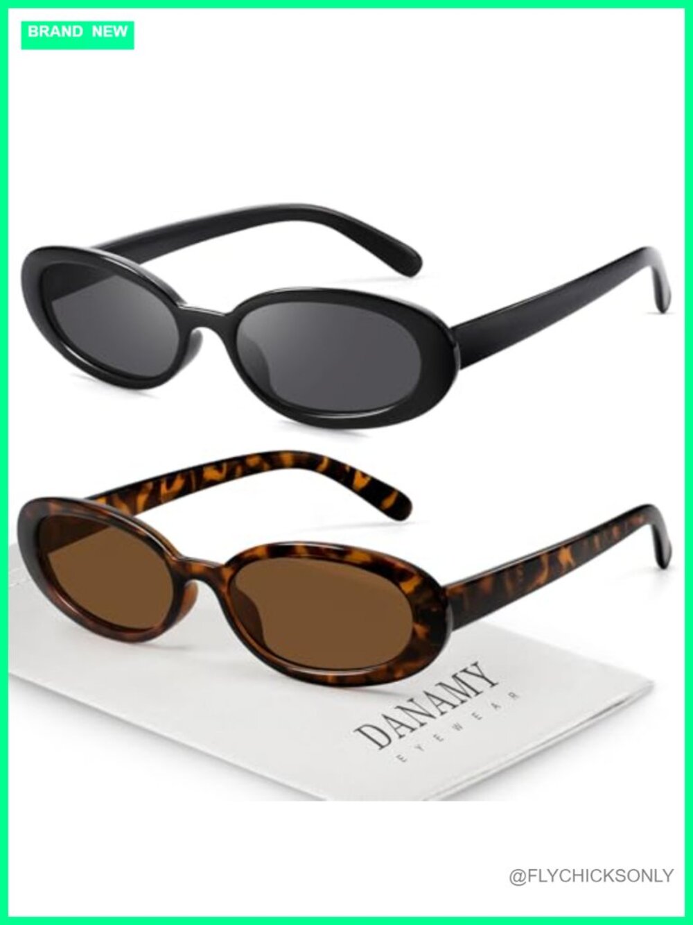 Retro Oval Sunglasses UV400 Protection Lightweight Frame